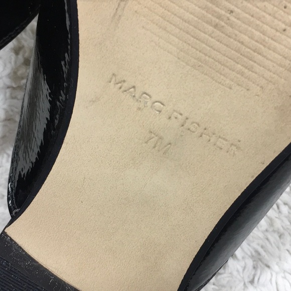 Marc Fisher Whiley black patent mules - Picture 7 of 7